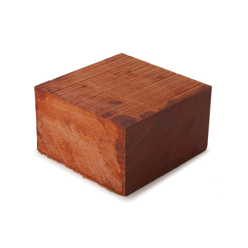 Padauk Wood Turning Stock - Thickness:3" - Width:5" - Length:5"